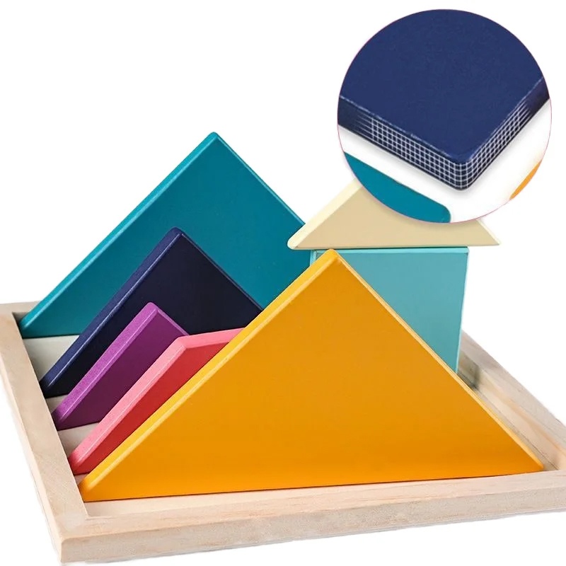 Montessori ColorWood Tangram készlet
