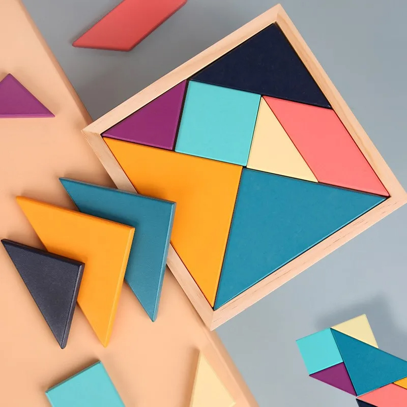 Montessori ColorWood Tangram készlet