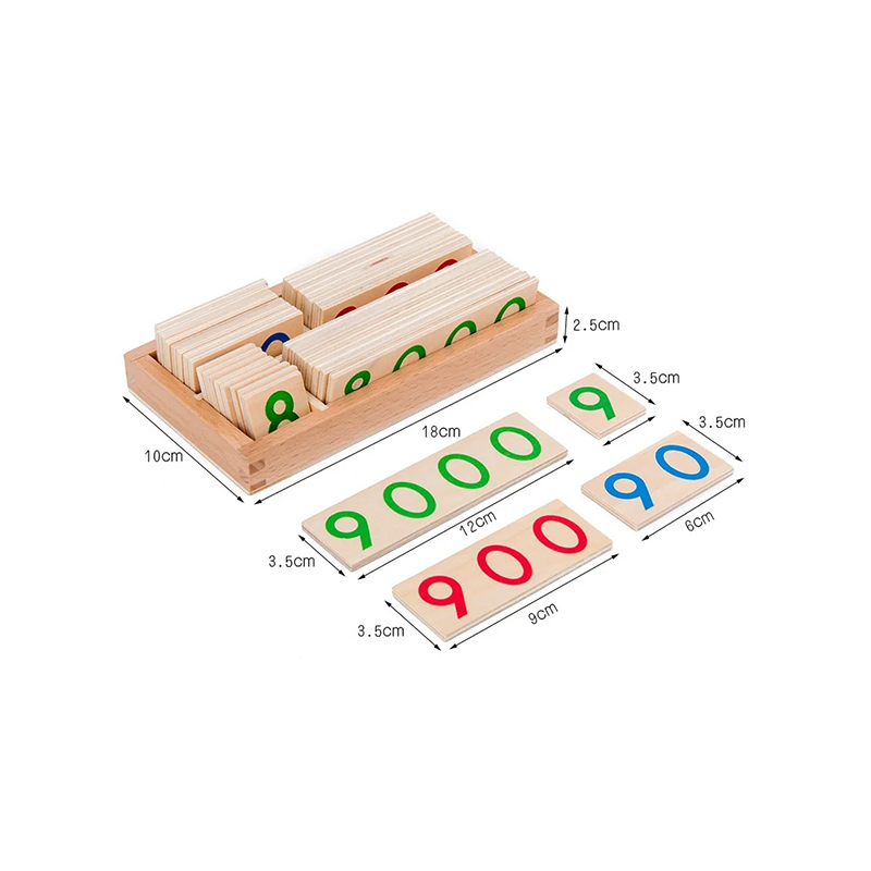 Montessori Numeracy moduláris fa készlet