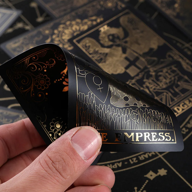Fekete PVC klasszikus Tarot kártyák