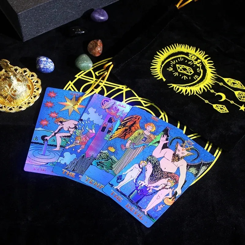 Zodiákus témájú gyűjthető kiadás – Mystic's Treasure Tarot & Crystal készlet