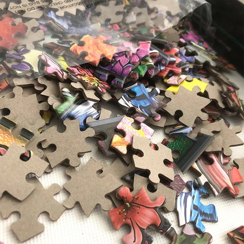 Többszínű puzzle készlet - klasszikus kirakós kiegészítők kollekció