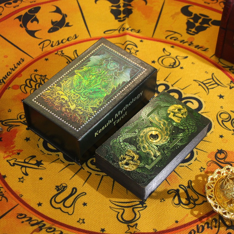 Mystical Green & Gold Edition – Kesulu mitológia Tarot kártyák