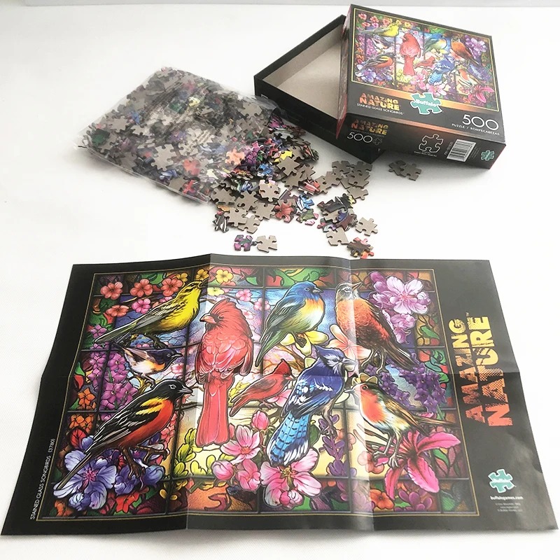Többszínű puzzle készlet - klasszikus kirakós kiegészítők kollekció