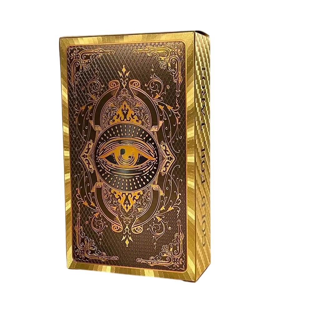 Prémium arany-fóliás Tarot kártyakészlet