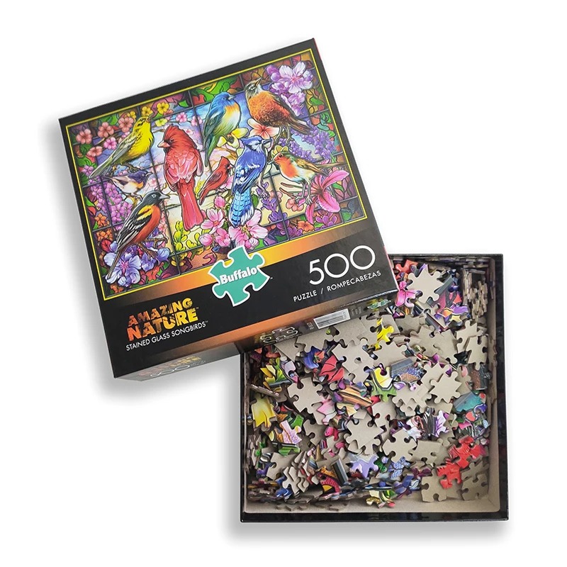 Többszínű puzzle készlet - klasszikus kirakós kiegészítők kollekció