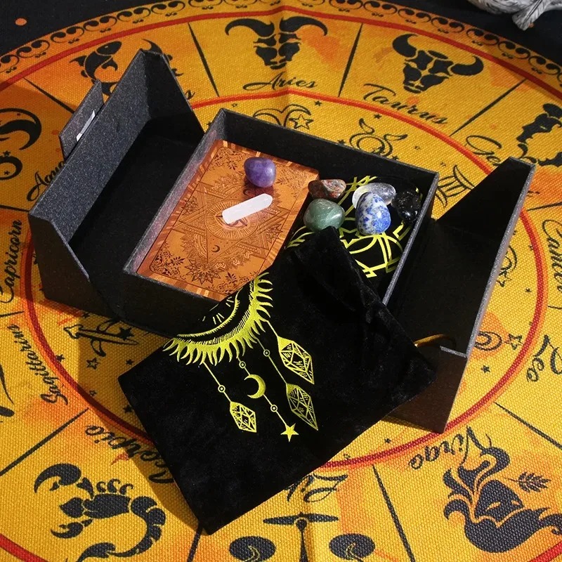 Zodiákus témájú gyűjthető kiadás – Mystic's Treasure Tarot & Crystal készlet