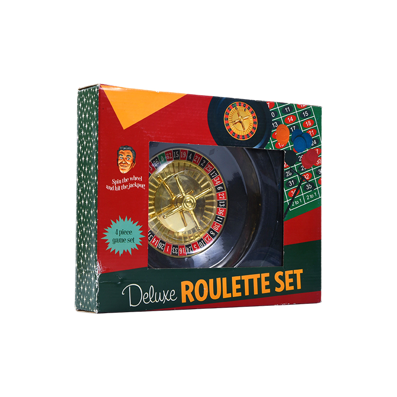Deluxe rulett készlet – 4 részes játékkészlet élénk csomagolásban