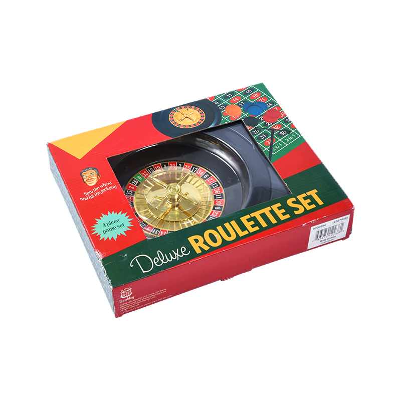 Deluxe rulett készlet – 4 részes játékkészlet élénk csomagolásban