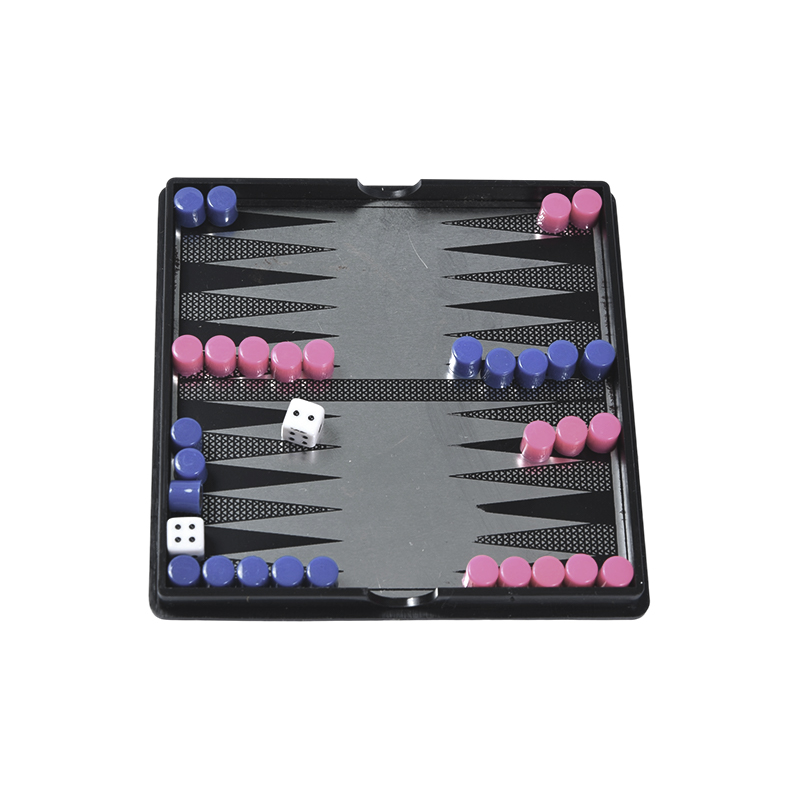 Kompakt akril tok mágneses backgammon készlet