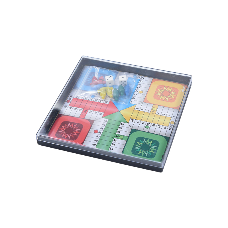 Clear Acrylic Case Classic Ludo játék