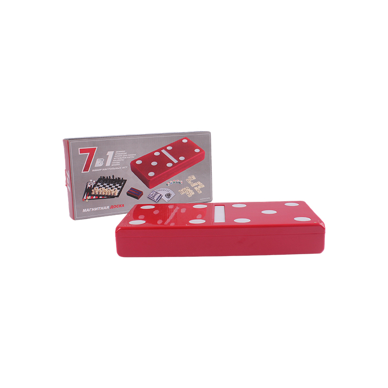 Red Polka-Dot Edition - Klasszikus Dominó és Cribbage kombinált készlet