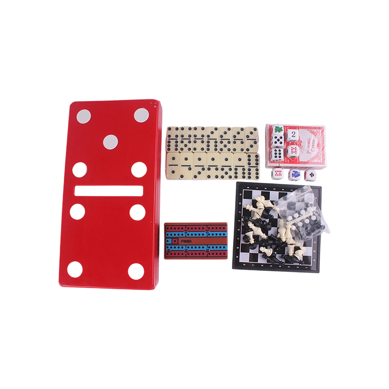 Red Polka-Dot Edition - Klasszikus Dominó és Cribbage kombinált készlet