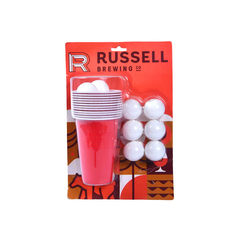 Russell Brewing Co. Beer Pong Kit – poharakat és labdákat tartalmaz