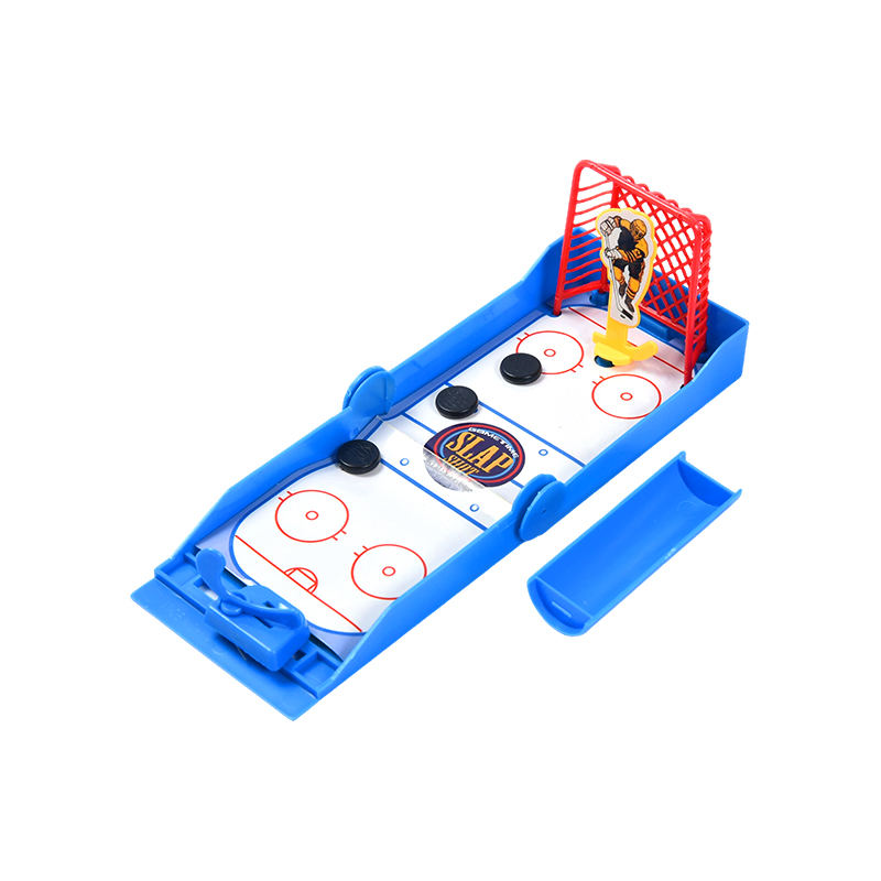 Kompakt asztali jégkorong rugós indítóval Slap Shot mini jégkorongjáték